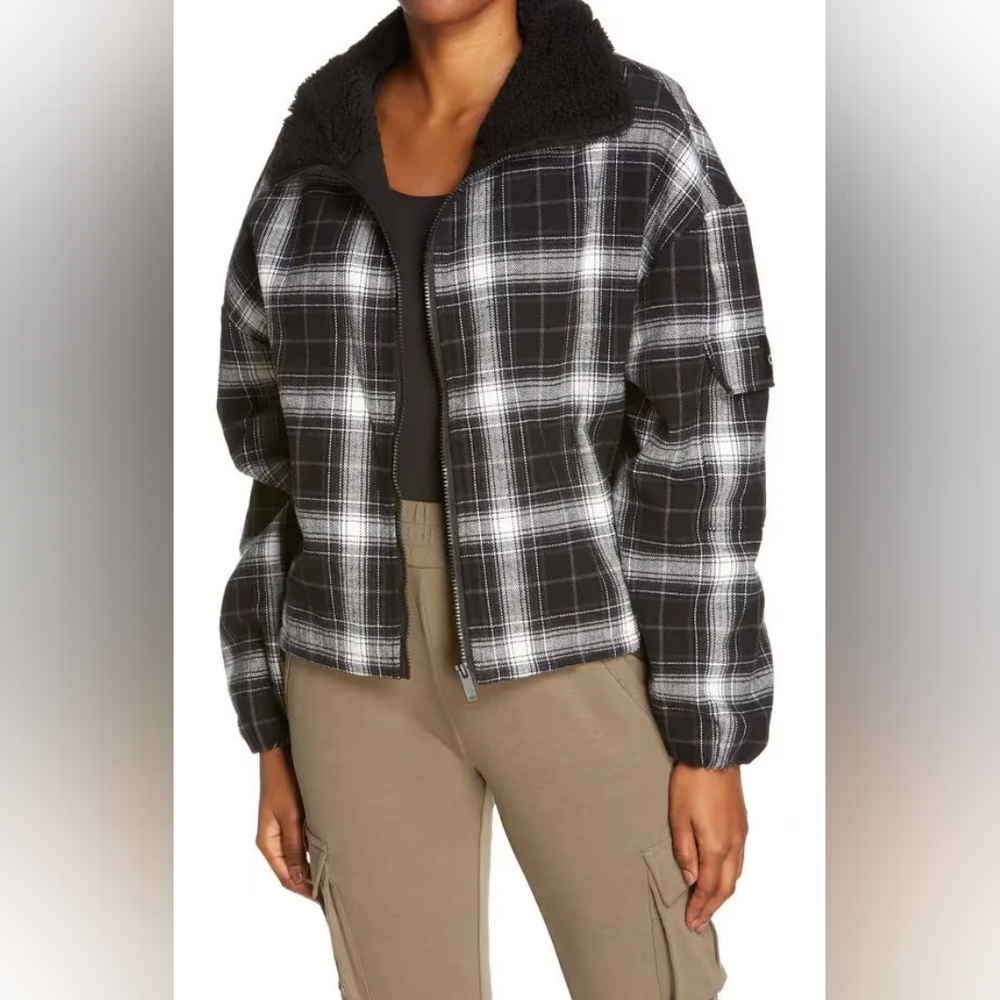 Alo Yoga Heritage Legacy Plaid Jacket sz Small